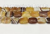 CAA4821 15.5 inches 18*25mm rectangle banded agate beads wholesale