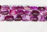 CAA4823 15.5 inches 18*25mm rectangle banded agate beads wholesale