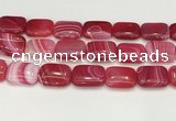 CAA4824 15.5 inches 18*25mm rectangle banded agate beads wholesale