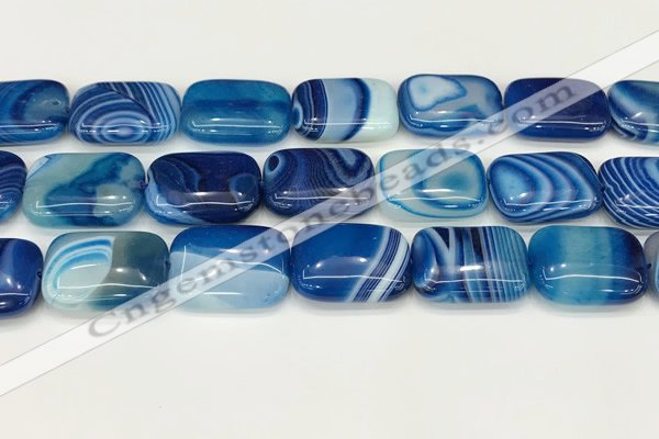 CAA4826 15.5 inches 18*25mm rectangle banded agate beads wholesale