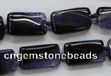 CAA483 15.5 inches 12*20mm rectangle agate druzy geode beads