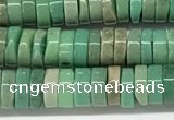 CAA4851 15.5 inches 2*5mm heishi grass agate beads wholesale