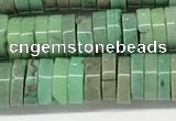 CAA4852 15.5 inches 2*6mm heishi grass agate beads wholesale