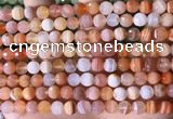 CAA4855 15.5 inches 6mm faceted round botswana agate beads