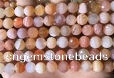 CAA4856 15.5 inches 8mm faceted round botswana agate beads