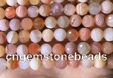 CAA4858 15.5 inches 12mm faceted round botswana agate beads