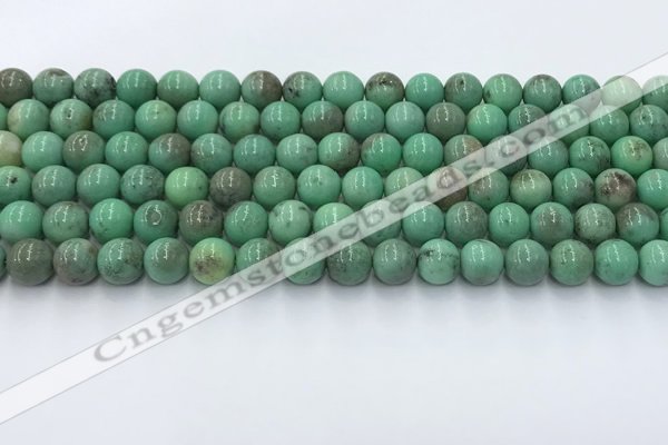 CAA4870 15.5 inches 6mm round grass agate beads wholesale