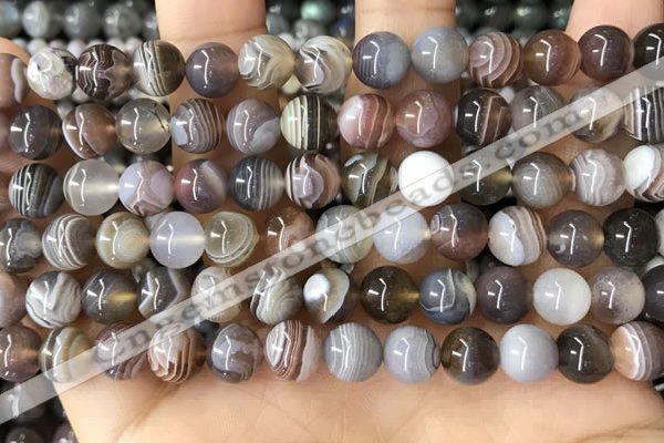 CAA4917 15.5 inches 8mm round Botswana agate beads wholesale