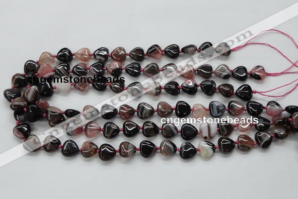 CAA492 15.5 inches 12*12mm heart agate druzy geode beads