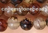 CAA5047 15.5 inches 6mm round dragon veins agate beads wholesale