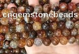 CAA5050 15.5 inches 12mm round dragon veins agate beads wholesale