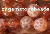 CAA5071 15.5 inches 6mm round red dragon veins agate beads