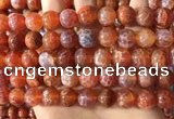 CAA5074 15.5 inches 12mm round red dragon veins agate beads