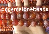 CAA5076 15.5 inches 16mm round red dragon veins agate beads