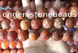CAA5078 15.5 inches 20mm round red dragon veins agate beads