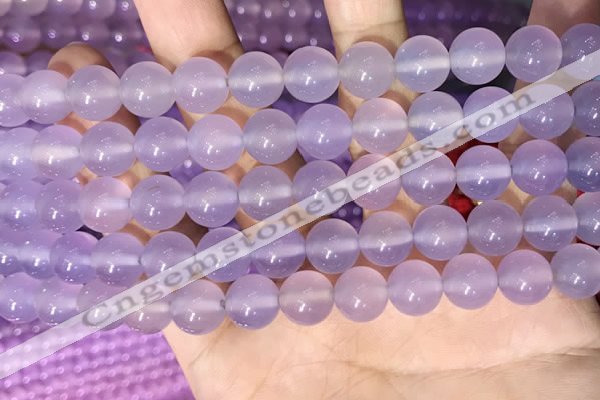 CAA5083 15.5 inches 10mm round purple agate beads wholesale