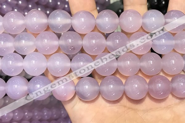 CAA5086 15.5 inches 16mm round purple agate beads wholesale