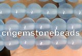 CAA5090 15.5 inches 4mm round sea blue agate beads wholesale