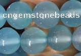 CAA5092 15.5 inches 8mm round sea blue agate beads wholesale