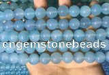 CAA5093 15.5 inches 10mm round sea blue agate beads wholesale