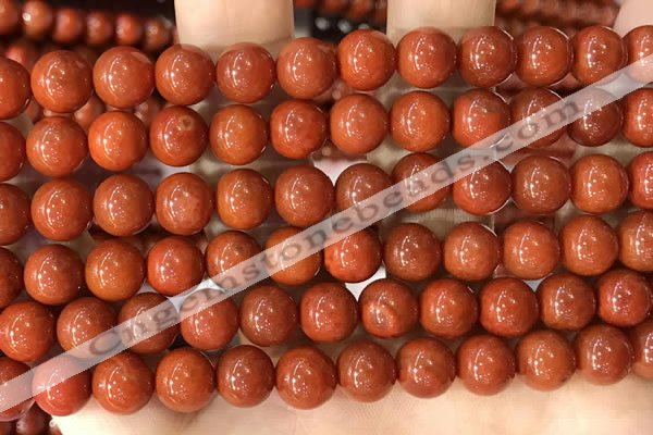 CAA5100 15.5 inches 8mm round red agate gemstone beads