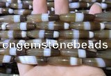 CAA5115 15.5 inches 8*33mm rice striped agate beads wholesale