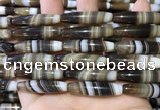 CAA5120 15.5 inches 8*35mm rice striped agate beads wholesale