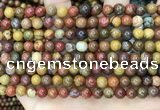 CAA5133 15.5 inches 6mm round red moss agate beads wholesale