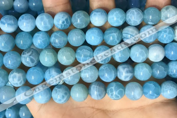 CAA5144 15.5 inches 10mm round dragon veins agate beads wholesale