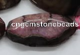CAA520 15.5 inches 28*40mm faceted nuggets agate druzy geode beads