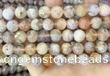 CAA5251 15.5 inches 10mm round sakura agate beads wholesale