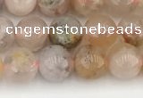 CAA5280 15.5 inches 6mm round sakura agate gemstone beads