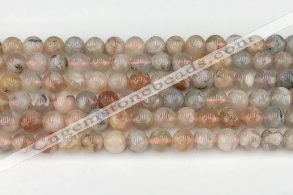 CAA5281 15.5 inches 8mm round sakura agate gemstone beads