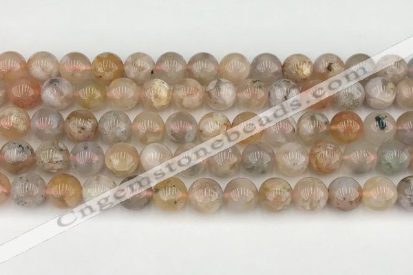 CAA5282 15.5 inches 10mm round sakura agate gemstone beads