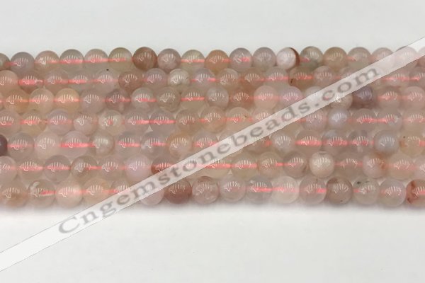 CAA5285 15.5 inches 6mm round natural sakura agate beads