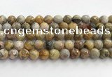 CAA5293 15.5 inches 10mm faceted round crazy lace agate beads wholesale