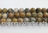 CAA5294 15.5 inches 12mm faceted round crazy lace agate beads wholesale