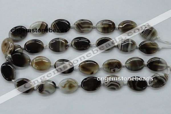 CAA530 15.5 inches 18*25mm oval madagascar agate gemstone beads