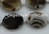 CAA531 15.5 inches 22*30mm oval madagascar agate gemstone beads