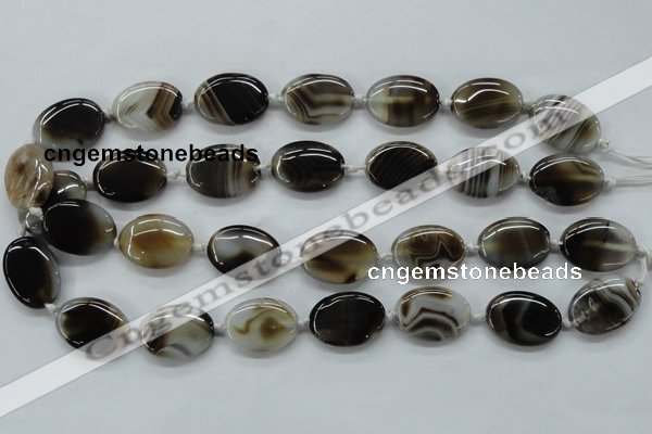CAA531 15.5 inches 22*30mm oval madagascar agate gemstone beads