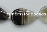 CAA533 15.5 inches 20*30mm flat teardrop madagascar agate beads