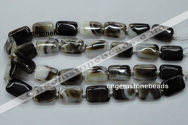 CAA535 15.5 inches 18*25mm rectangle madagascar agate beads