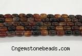 CAA5350 15.5 inches 10*14mm drum agate gemstone beads