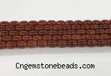 CAA5352 15.5 inches 10*14mm drum agate gemstone beads