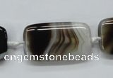 CAA536 15.5 inches 20*35mm rectangle madagascar agate beads