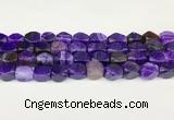 CAA5370 15.5 inches 10*12mm - 11*16mm faceted nuggets agate beads