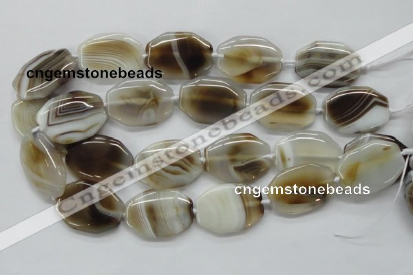 CAA538 15.5 inches 25*35mm octagonal madagascar agate beads