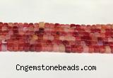 CAA5387 15.5 inches 6*7mm - 8*8mm nuggets agate gemstone beads