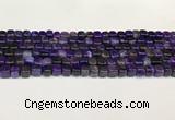 CAA5391 15.5 inches 6*7mm - 8*8mm nuggets agate gemstone beads