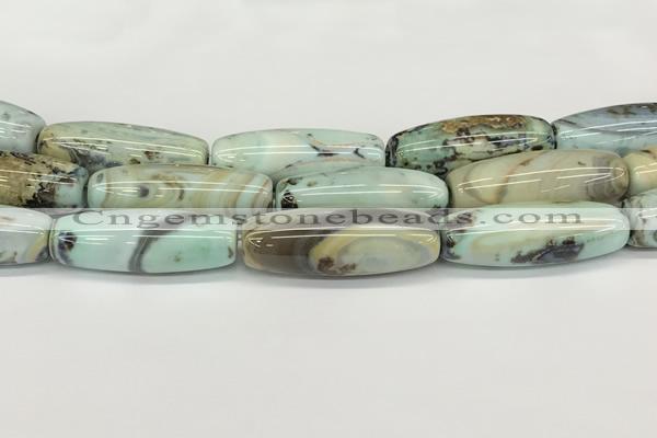 CAA5398 15.5 inches 15*40mm rice agate gemstone beads